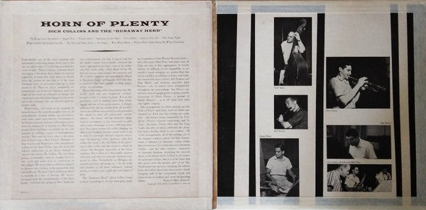 Dick Collins And The Runaway Herd – Horn Of Plenty LP vinyl record, image 8 of 8