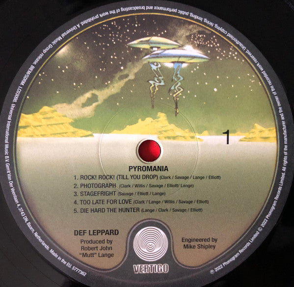Def Leppard – Pyromania LP vinyl record, image 3 of 5