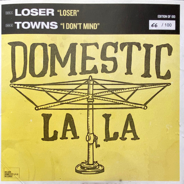 TOWNS, LOSER – Domestic La La: Vol. 3 7" vinyl record, image 1 of 5