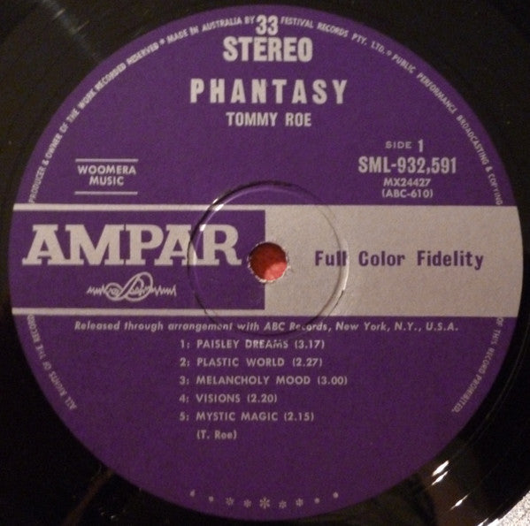 Tommy Roe – Phantasy LP vinyl record, image 3 of 4