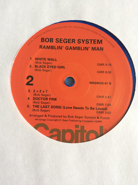 Bob Seger System – Ramblin' Gamblin' Man LP vinyl record, image 4 of 6