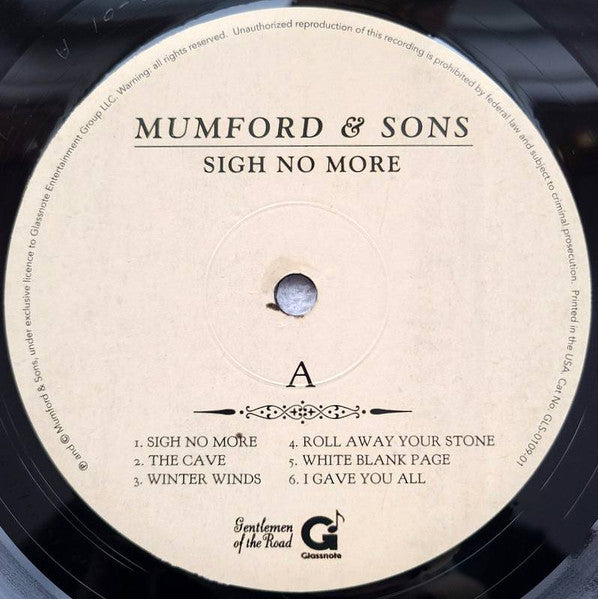 Mumford & Sons – Sigh No More LP vinyl record, image 3 of 6