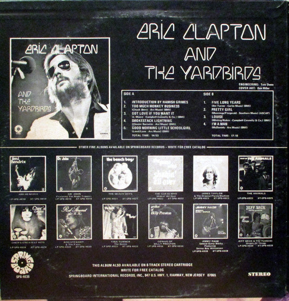Eric Clapton, The Yardbirds – Eric Clapton And The Yardbirds LP vinyl record, image 2 of 4
