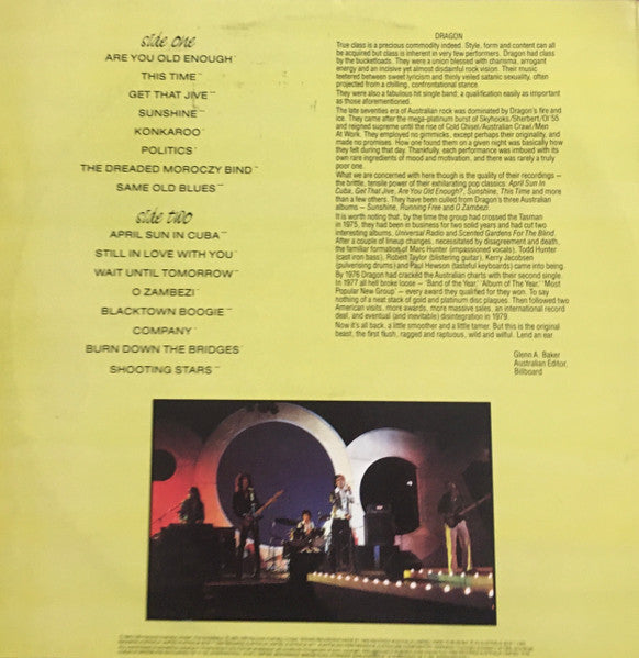 Dragon – Are You Old Enough LP vinyl record, image 2 of 4