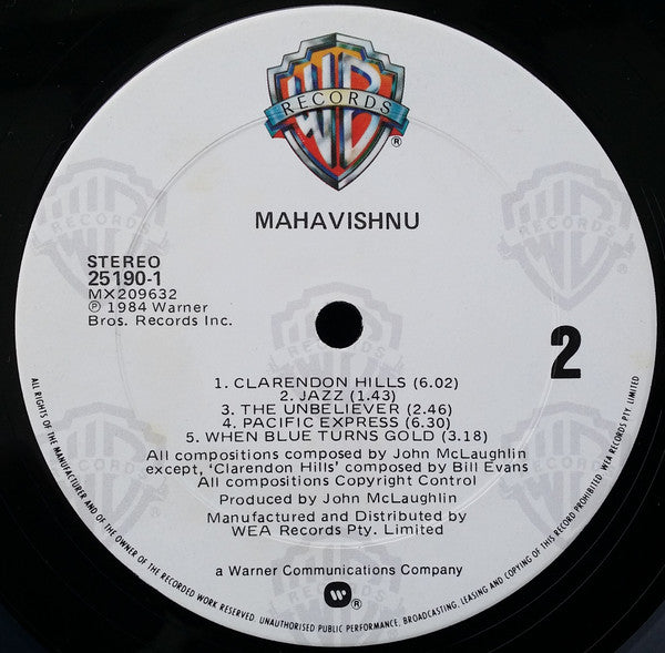 Mahavishnu Orchestra – Mahavishnu LP vinyl record, image 4 of 4