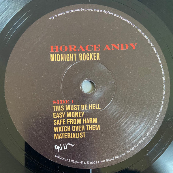 Horace Andy – Midnight Rocker LP vinyl record, image 4 of 7