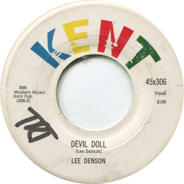 Lee Denson – High School Hop / Devil Doll 7" vinyl record, image 2 of 2