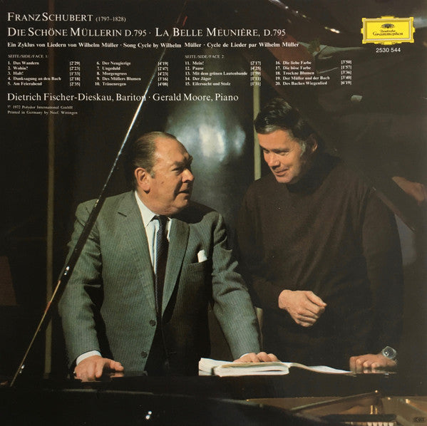 Franz Schubert, Dietrich Fischer-Dieskau, Gerald Moore – Die Schöne Müllerin LP vinyl record, image 2 of 5