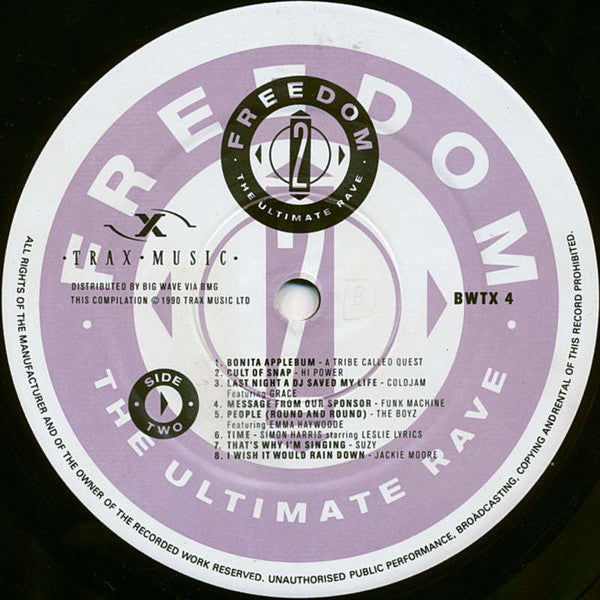 Various – Freedom Two - The Ultimate Rave (2xLP) LP vinyl record, image 5 of 7