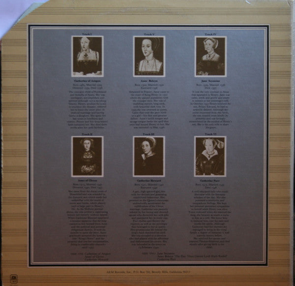 Rick Wakeman – The Six Wives Of Henry VIII LP vinyl record, image 2 of 5