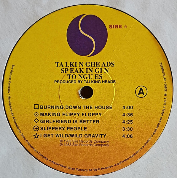Talking Heads – Speaking In Tongues LP vinyl record, image 3 of 7