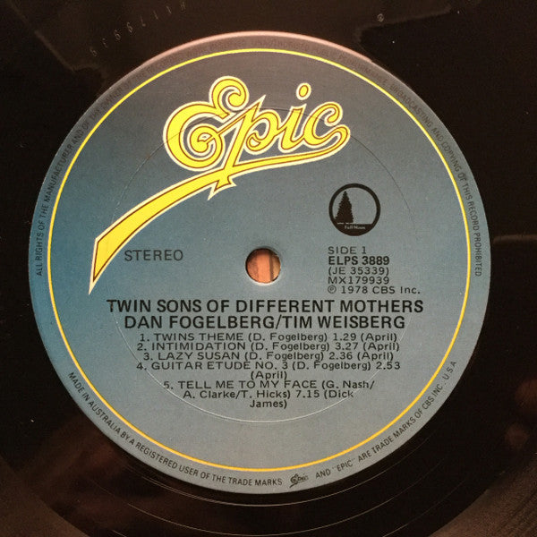 Dan Fogelberg, Dan Fogelberg, Tim Weisberg – Phoenix / Twin Sons Of Different Mothers (2xLP) LP vinyl record, image 7 of 6