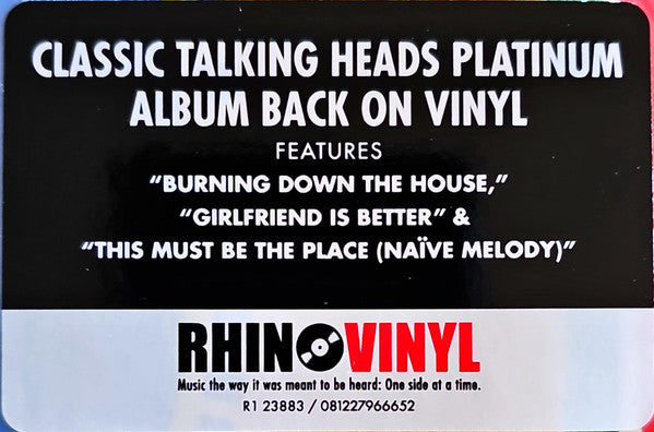 Talking Heads – Speaking In Tongues LP vinyl record, image 7 of 7