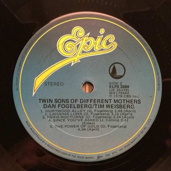 Dan Fogelberg, Dan Fogelberg, Tim Weisberg – Phoenix / Twin Sons Of Different Mothers (2xLP) LP vinyl record, image 8 of 6
