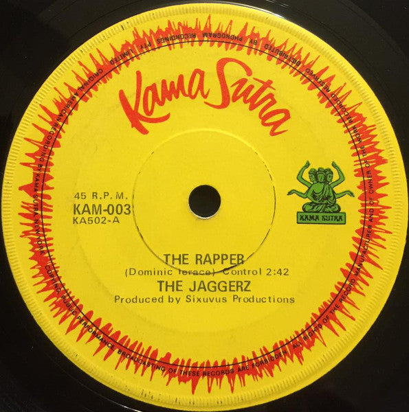 The Jaggerz – The Rapper 7" vinyl record