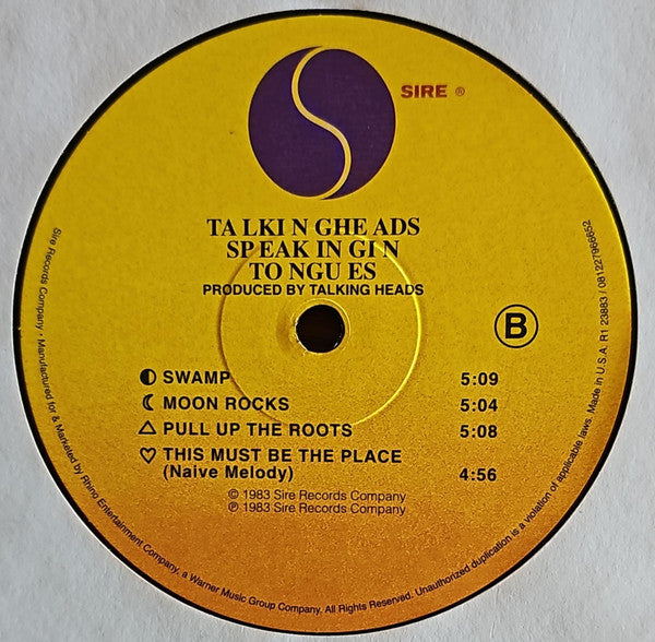 Talking Heads – Speaking In Tongues LP vinyl record, image 4 of 7