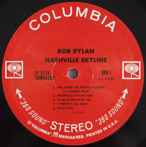 Bob Dylan – Nashville Skyline LP vinyl record, image 4 of 8