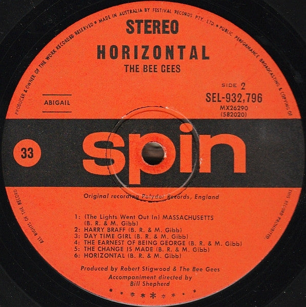 Bee Gees – Horizontal LP vinyl record, image 4 of 4