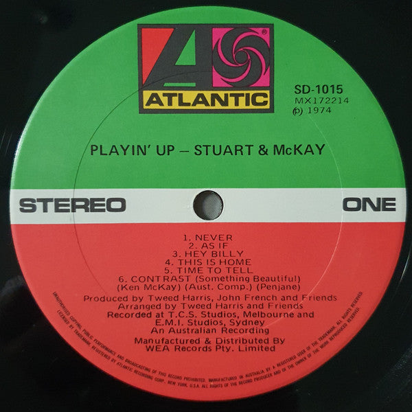 Stuart & McKay – Playin' Up LP vinyl record, image 3 of 5