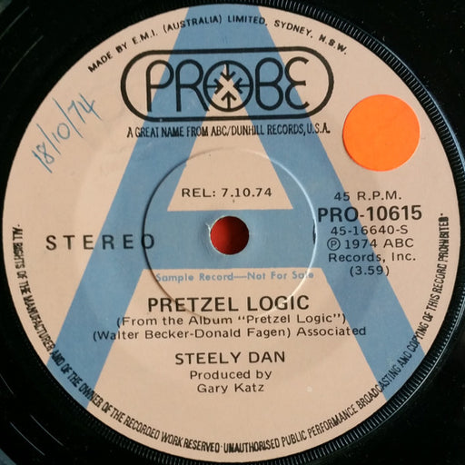 Steely Dan – Pretzel Logic / Through With Buzz 7" vinyl record, image 1 of 2