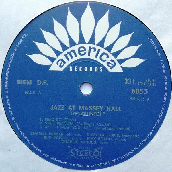 Charlie Parker, Dizzy Gillespie, Bud Powell, Max Roach, Charles Mingus – Jazz At Massey Hall LP vinyl record, image 3 of 4