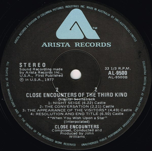 John Williams – Close Encounters Of The Third Kind (Original Motion Picture Soundtrack) LP vinyl record, image 4 of 6