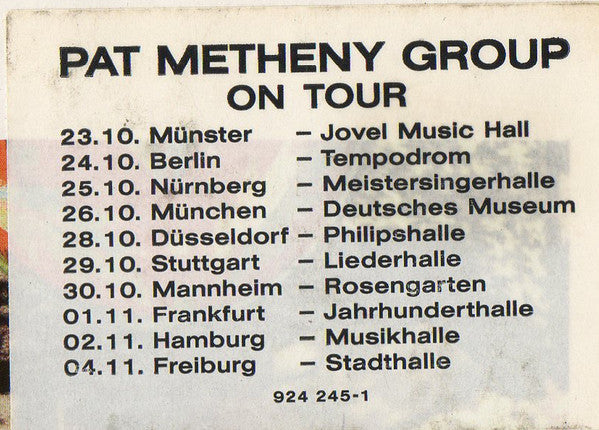 Pat Metheny Group – Letter From Home LP vinyl record, image 7 of 7
