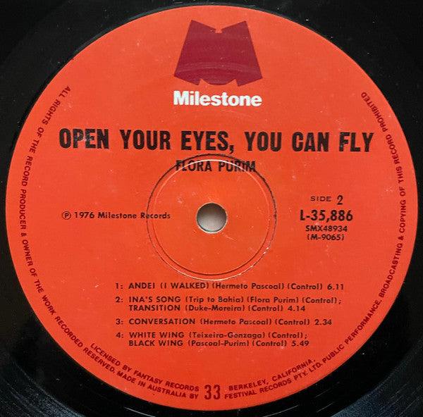 Flora Purim – Open Your Eyes You Can Fly LP vinyl record, image 7 of 7