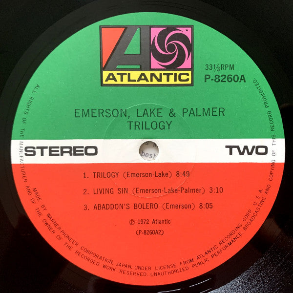 Emerson, Lake & Palmer – Trilogy LP vinyl record, image 6 of 7