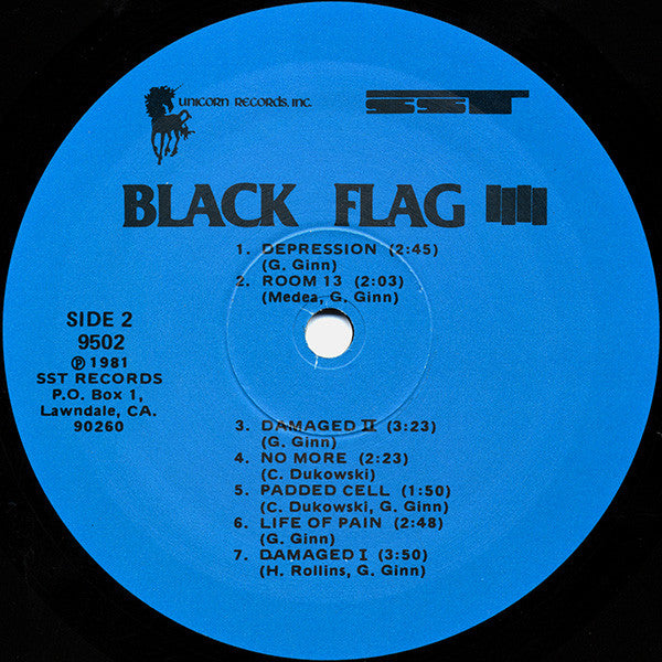 Black Flag – Damaged LP vinyl record, image 4 of 4