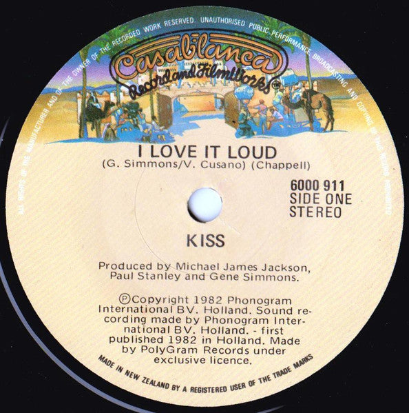 Kiss – I Love It Loud 7" vinyl record, image 1 of 2
