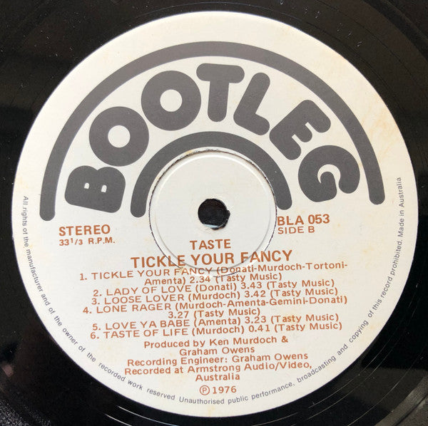 Taste – Tickle Your Fancy LP vinyl record, image 5 of 7