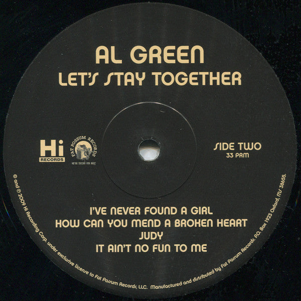 Al Green – Let's Stay Together LP vinyl record, image 5 of 5