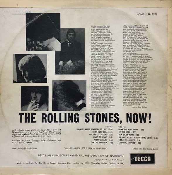 The Rolling Stones – The Rolling Stones, Now! LP vinyl record, image 2 of 4