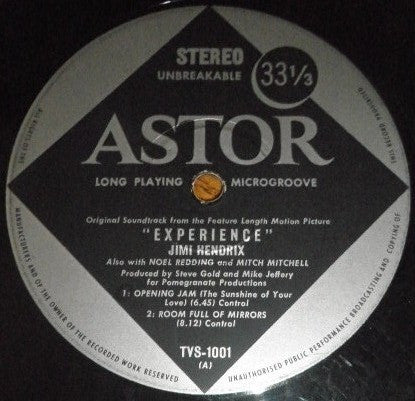 Jimi Hendrix – Original Soundtrack Of The Motion Picture "Experience" LP vinyl record, image 3 of 4