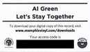 Al Green – Let's Stay Together LP vinyl record, image 3 of 5
