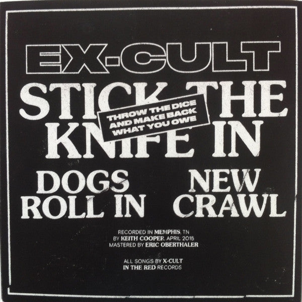 Ex-Cult – Stick The Knife In 7" vinyl record, image 2 of 7