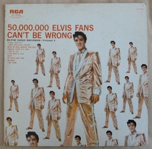 Elvis Presley – 50,000,000 Elvis Fans Can't Be Wrong (Elvis' Gold Records, Vol. 2) LP vinyl record, image 1 of 4