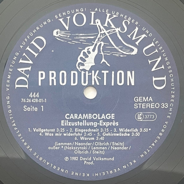 Carambolage – Eilzustellung-Exprès LP vinyl record, image 5 of 8