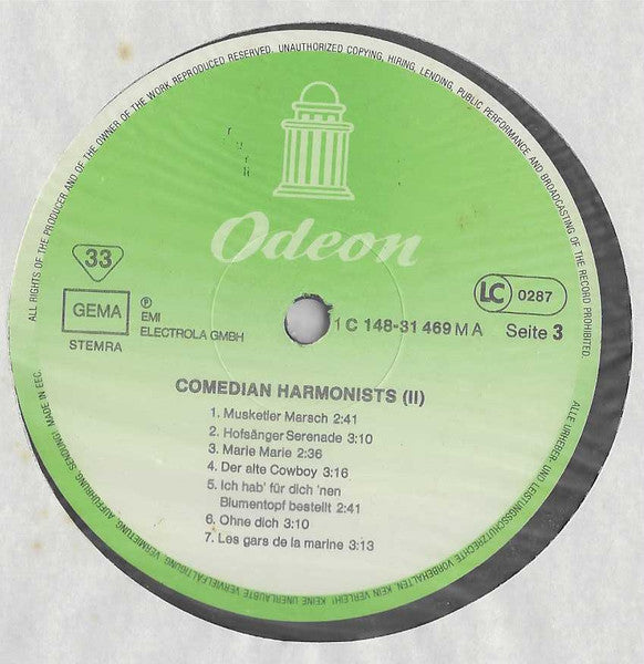 Comedian Harmonists – Comedian Harmonists Folge 2 (2xLP) LP vinyl record, image 6 of 7