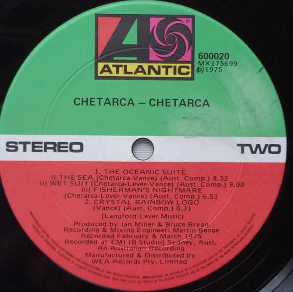 Chetarca – Chetarca LP vinyl record, image 4 of 4