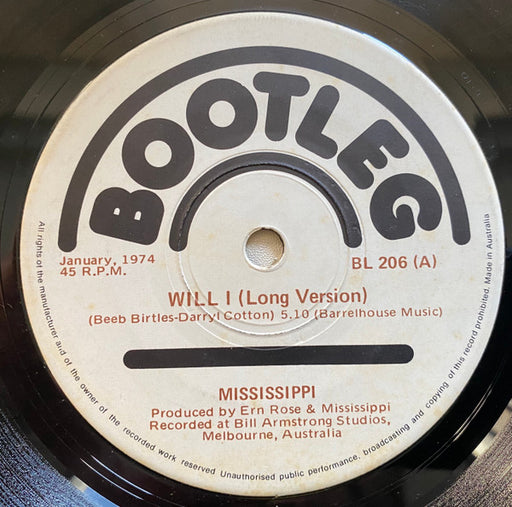 Mississippi – Will I 7" vinyl record, image 1 of 2