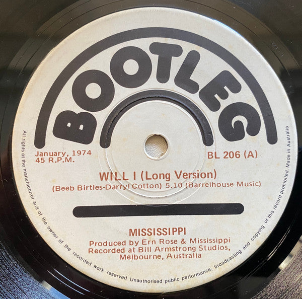 Mississippi – Will I 7" vinyl record, image 1 of 2