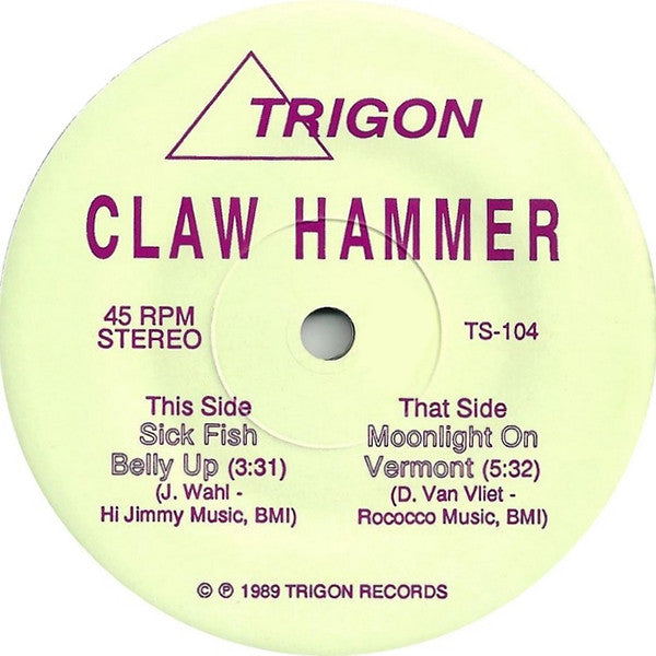 Claw Hammer – Sick Fish Belly Up 7" vinyl record, image 3 of 4