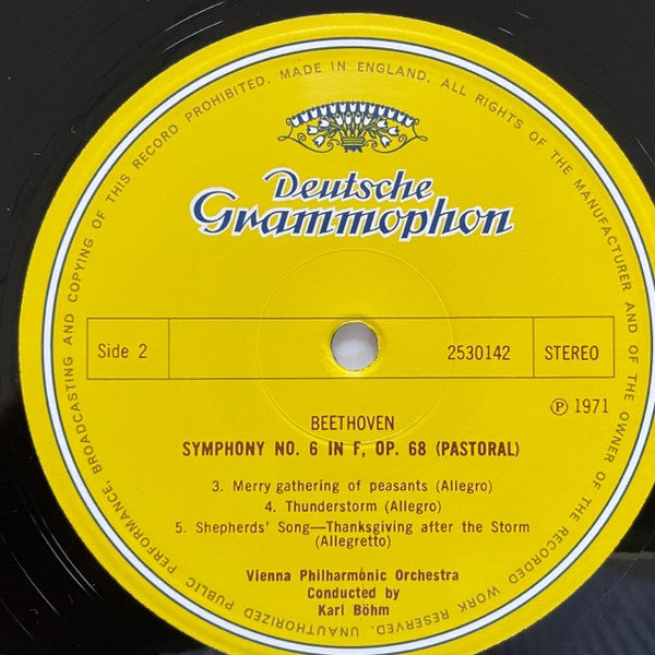 Ludwig van Beethoven, Herbert von Karajan, Berliner Philharmoniker – Symphonie Nr. 6 F-dur Op. 68 "Pastorale" LP vinyl record, image 6 of 6