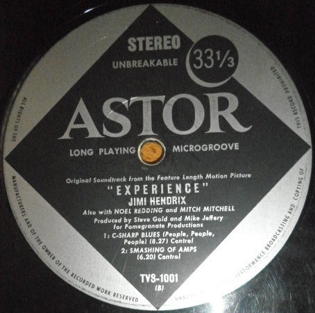 Jimi Hendrix – Original Soundtrack Of The Motion Picture "Experience" LP vinyl record, image 4 of 4