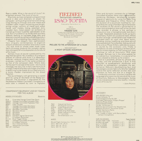 Tomita – Firebird LP vinyl record, image 2 of 4