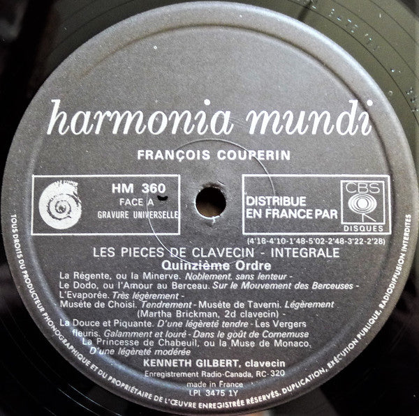 François Couperin, Kenneth Gilbert – Troisième Livre De Clavecin (4xLP) LP vinyl record, image 6 of 10