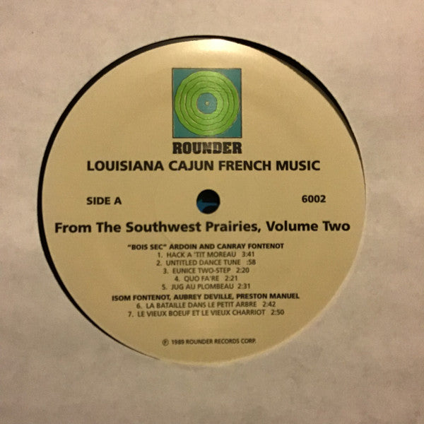 Various – Louisiana Cajun French Music From The Southwest Prairies Vol. 2 LP vinyl record, image 3 of 3