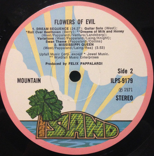 Mountain – Flowers Of Evil LP vinyl record, image 4 of 6